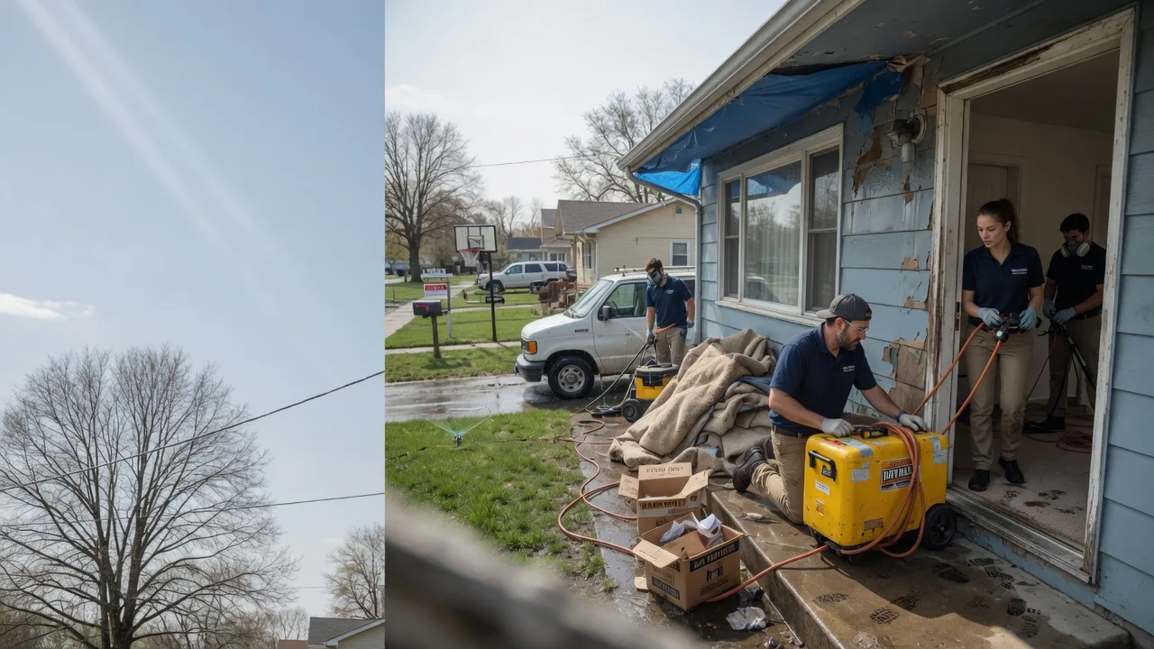 Basement Flood Cleanup in French Village, MO near me